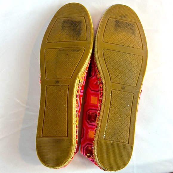 Tory Burch Size 11 Orange and Pink Esparillas - Picture 5 of 7